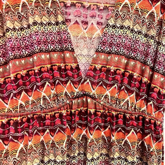 Christine V Mini Dress Womens Size Large V-Neck Short Sleeve - Picture 5 of 9